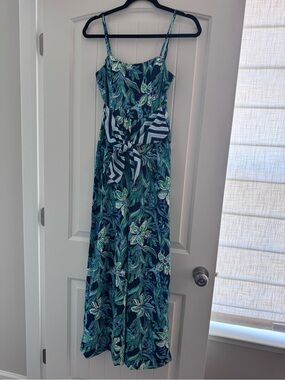 Lilly Pulitzer Navy & Teal Floral Jumpsuit